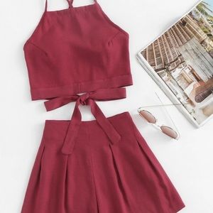 NWOT fuchsia two piece set